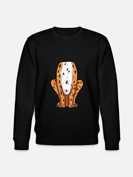 Leopard Kostüm - Stanley/Stella Unisex Bio-Sweatshirt CHANGER - Schwarz