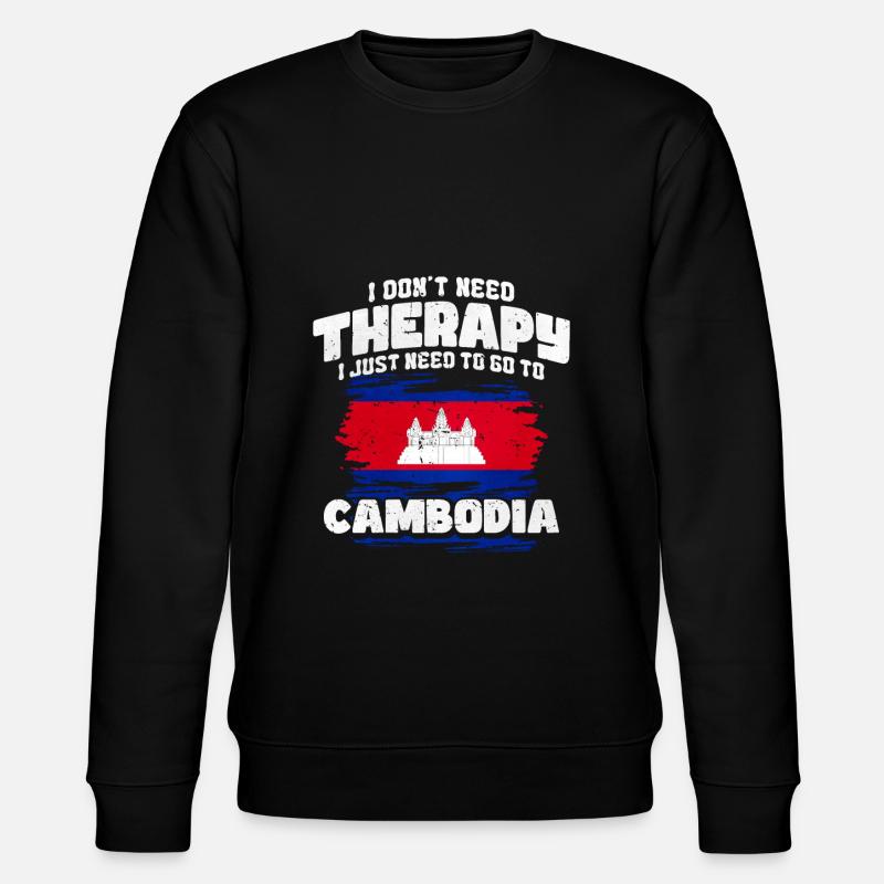 Cambodge - Sweat bio CHANGER Stanley/Stella Unisexe - noir
