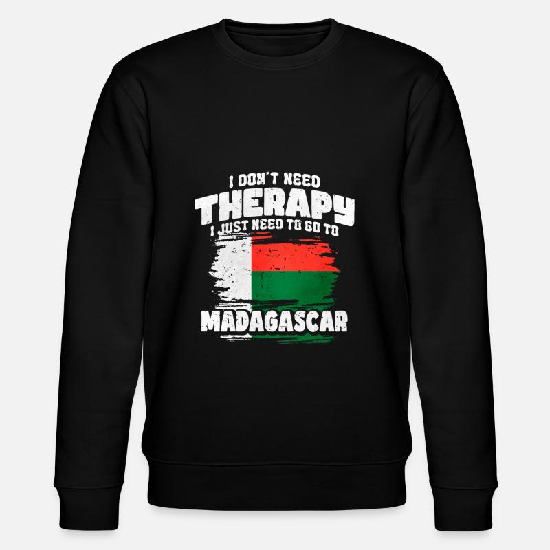 Madagaskar - Stanley/Stella Unisex Bio-Sweatshirt CHANGER  - Schwarz