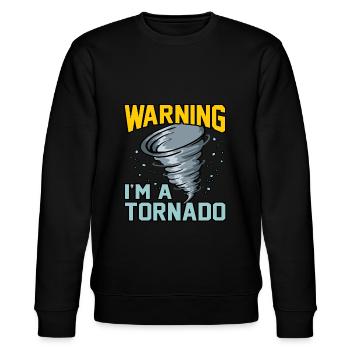 Tornado - Stanley/Stella Unisex Bio-Sweatshirt CHANGER  - Schwarz - Vorne - Nik (191cm) & Marisol (170cm)