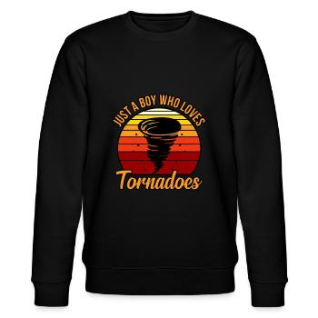 Tornado - Stanley/Stella Unisex Bio-Sweatshirt CHANGER  - Schwarz - Vorne - Nik (191cm) & Marisol (170cm)