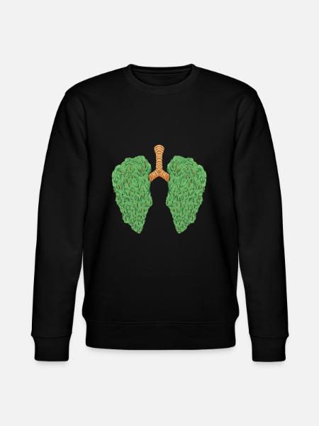 Cannabis lunge - Stanley/Stella CHANGER Unisex Organic Sweatshirt - black