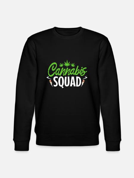 Cannabis squad - Stanley/Stella CHANGER Unisex Organic Sweatshirt - black