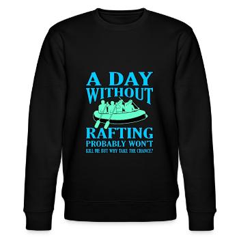 Rafting - Stanley/Stella CHANGER Unisex Organic Sweatshirt - black - Front - Nik (191cm) & Marisol (170cm)