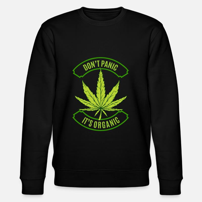cannabis - Sweat bio CHANGER Stanley/Stella Unisexe - noir