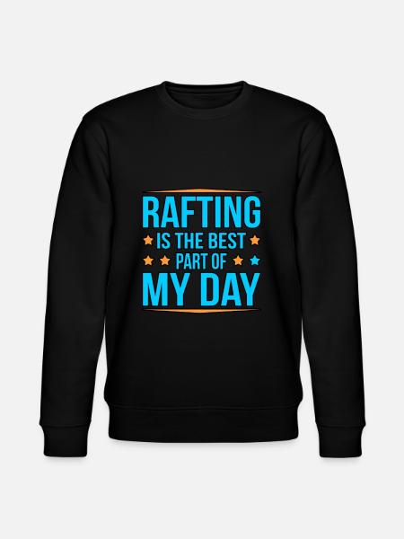 Best day rafting - Stanley/Stella CHANGER Unisex Organic Sweatshirt - black