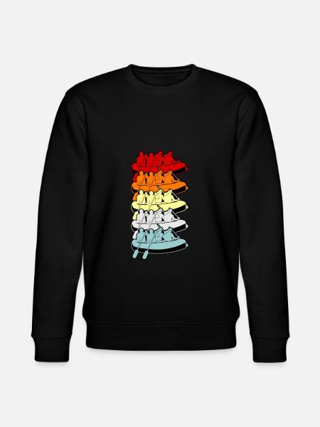 Rafting activities on the water - Stanley/Stella CHANGER Unisex Organic Sweatshirt - black