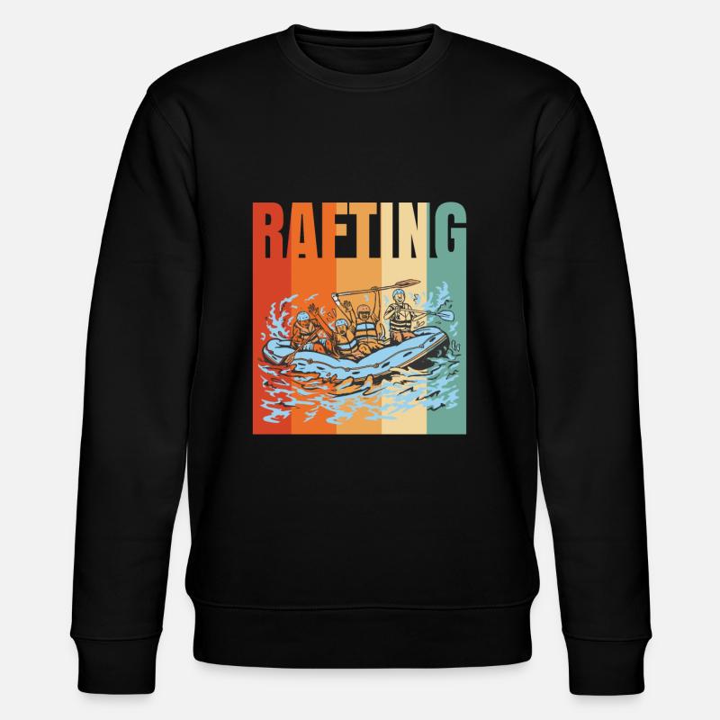 Rafting Rudern Geschenk - Stanley/Stella Unisex Bio-Sweatshirt CHANGER - Schwarz