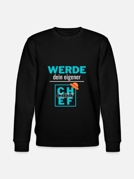 werde dein eigener Chef - Stanley/Stella Unisex Bio-Sweatshirt CHANGER  - Schwarz