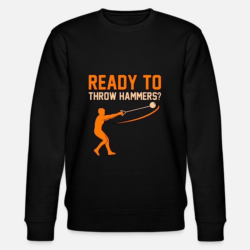 Ready to throw hammers - Stanley/Stella CHANGER Unisex Organic Sweatshirt - black