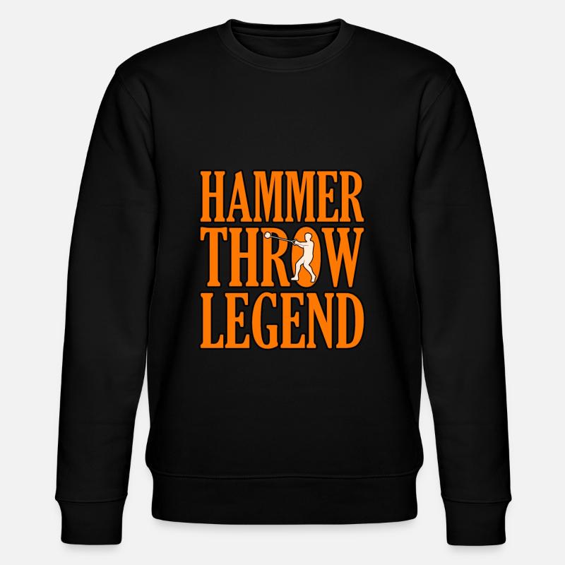Hammer throw legend - Stanley/Stella CHANGER Unisex Organic Sweatshirt - black