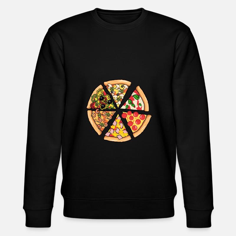 Pizza Maker Pizza Love - Stanley/Stella CHANGER Unisex Organic Sweatshirt - black