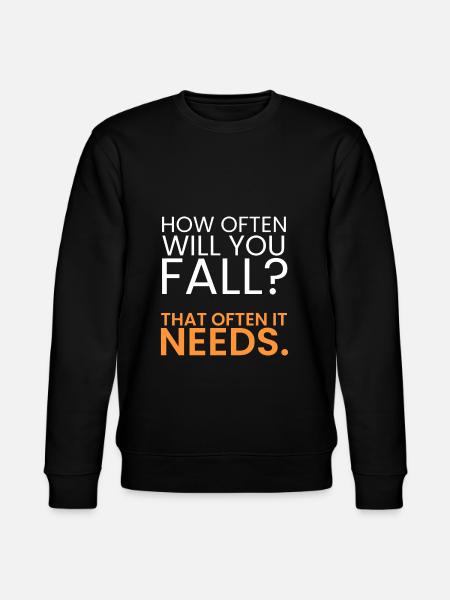 How often should you fail? - Stanley/Stella CHANGER Unisex Organic Sweatshirt - black