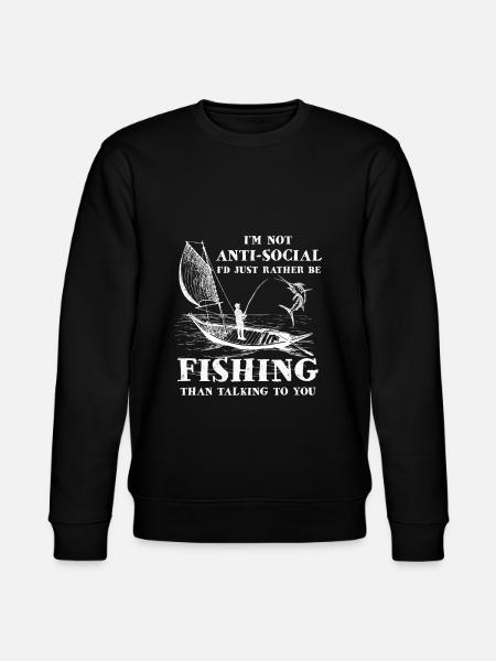 Laks laks laksefisk fisk - Stanley/Stella CHANGER økologisk unisex-sweatshirt - svart