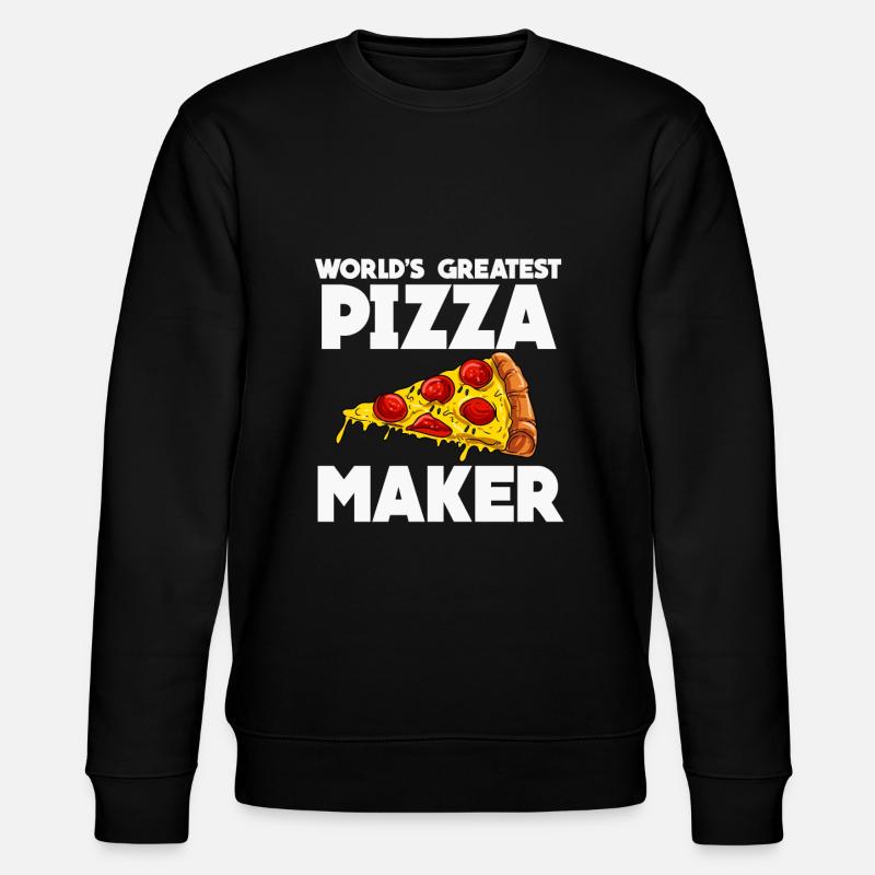 Pizza - Stanley/Stella CHANGER Unisex Organic Sweatshirt - black