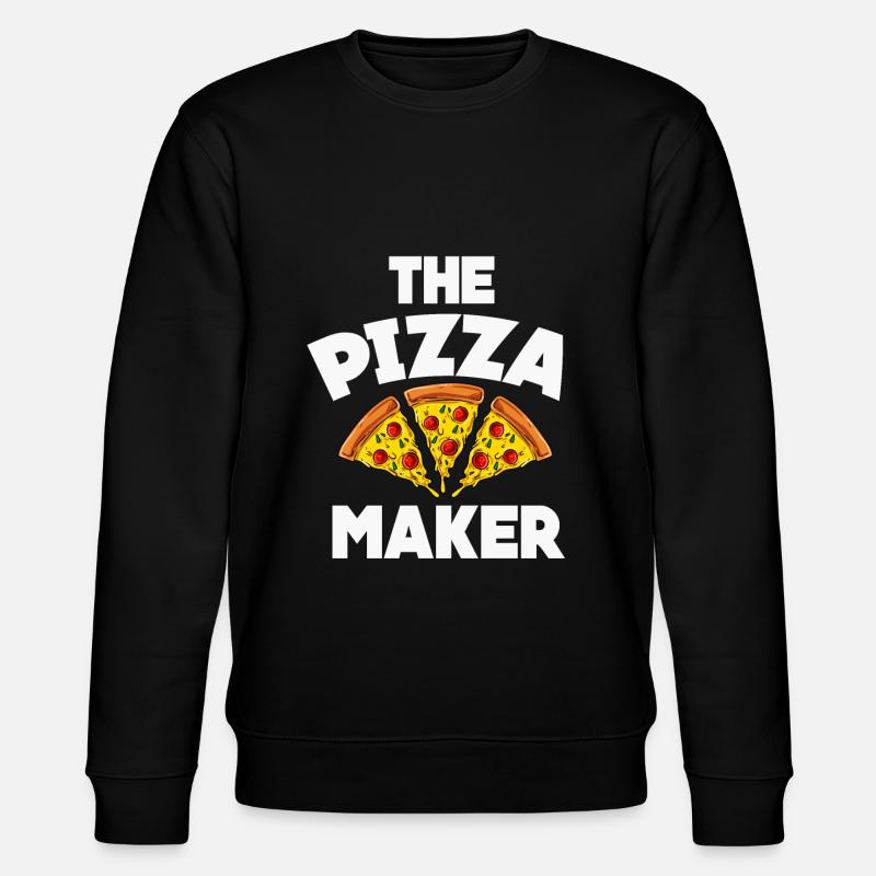 Pizza - Stanley/Stella CHANGER Unisex Organic Sweatshirt - black
