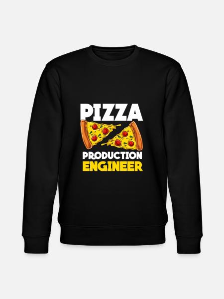 Pizza - Felpa ecologica unisex CHANGER di Stanley/Stella - nero