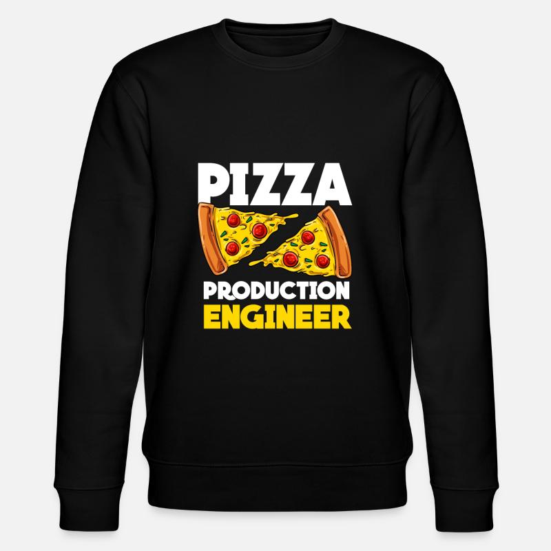 Pizza - Stanley/Stella Unisex Bio-Sweatshirt CHANGER  - Schwarz