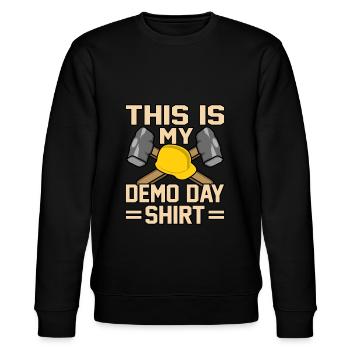 House Destruction Renovation Gift - Stanley/Stella CHANGER Unisex Organic Sweatshirt - black - Front - Nik (191cm) & Marisol (170cm)