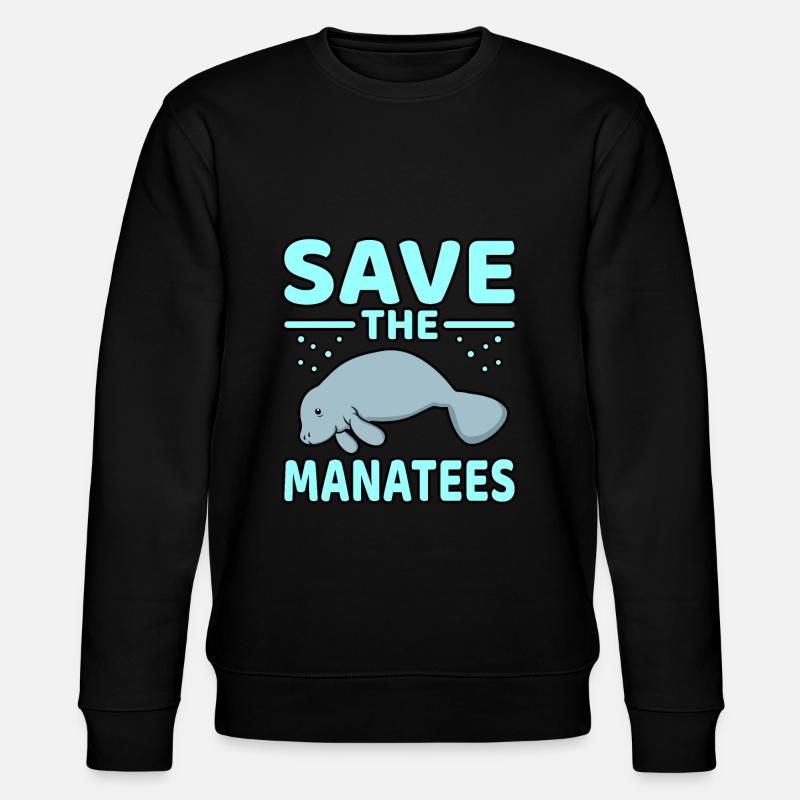 Manatee - Stanley/Stella CHANGER Unisex Organic Sweatshirt - black