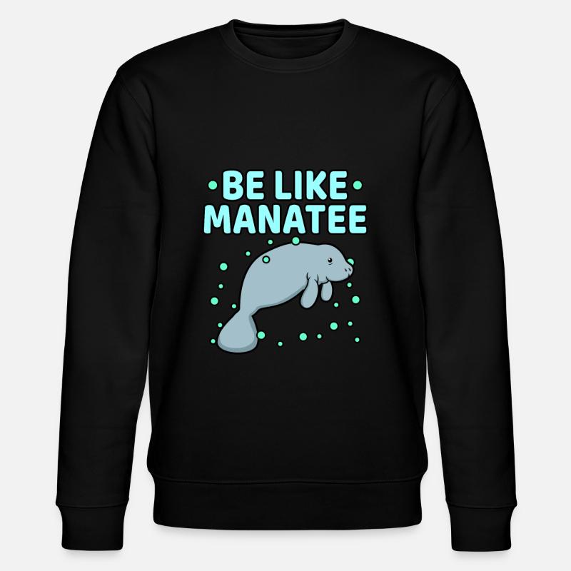 Manatee - Stanley/Stella CHANGER Unisex Organic Sweatshirt - black