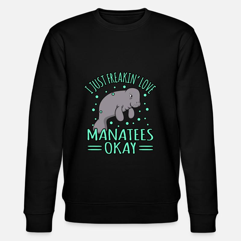 Manatee - Stanley/Stella CHANGER Unisex Organic Sweatshirt - black