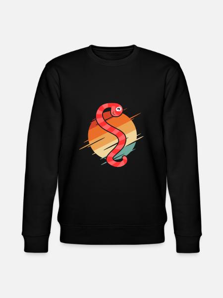 Compost Worms Gift - Stanley/Stella CHANGER Unisex Organic Sweatshirt - black