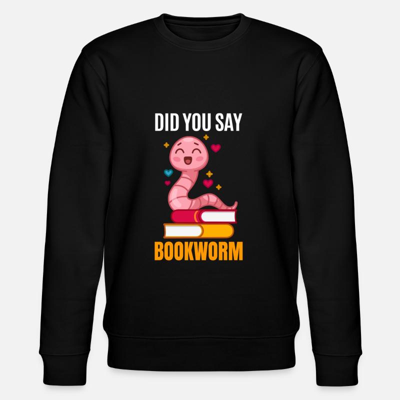 Compost Worms Gift - Stanley/Stella CHANGER Unisex Organic Sweatshirt - black