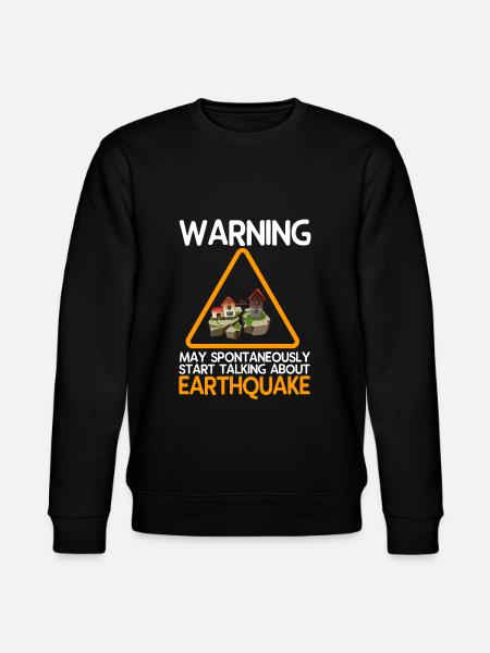 Earthquake - Stanley/Stella CHANGER Unisex Organic Sweatshirt - black