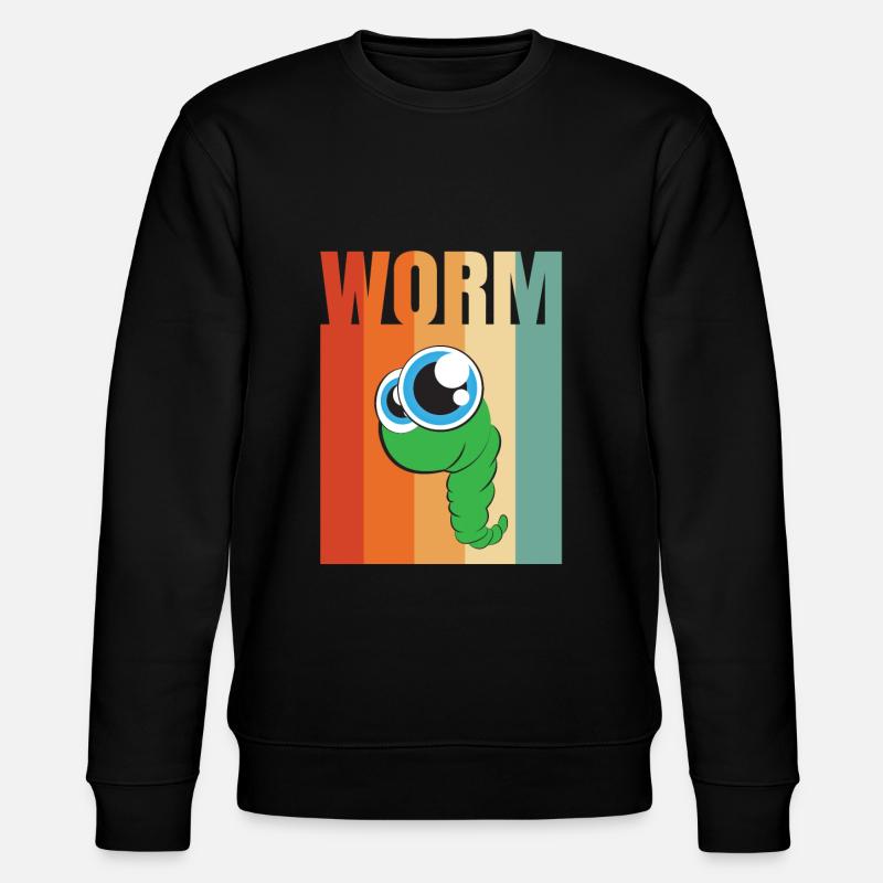 Compost Worms Gift - Stanley/Stella CHANGER Unisex Organic Sweatshirt - black