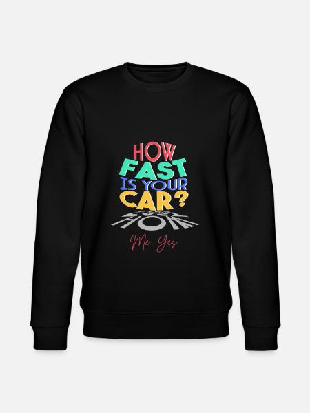 How fast is your car? - Stanley/Stella CHANGER Unisex Organic Sweatshirt - black