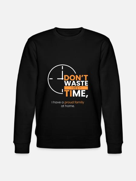 The family comes first! - Stanley/Stella CHANGER Unisex Organic Sweatshirt - black
