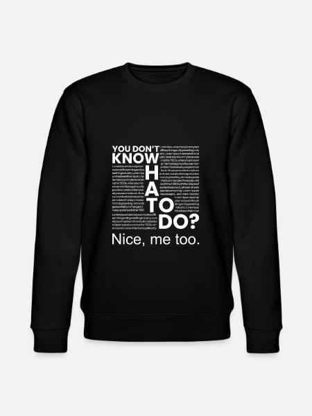 Time to hang out - Stanley/Stella CHANGER Unisex Organic Sweatshirt - black