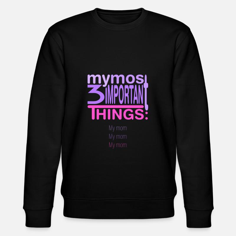 Important? 3x ma mère - Sweat bio CHANGER Stanley/Stella Unisexe - noir