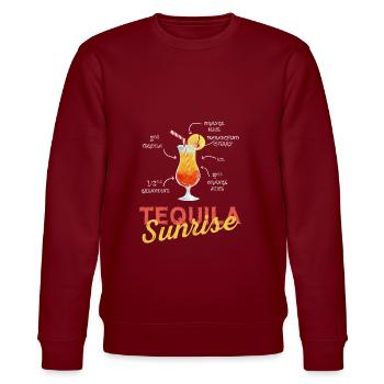 Tequila sunrise - Sweat bio CHANGER Stanley/Stella Unisexe - bordeaux - Devant - Nik (191cm) & Marisol (170cm)