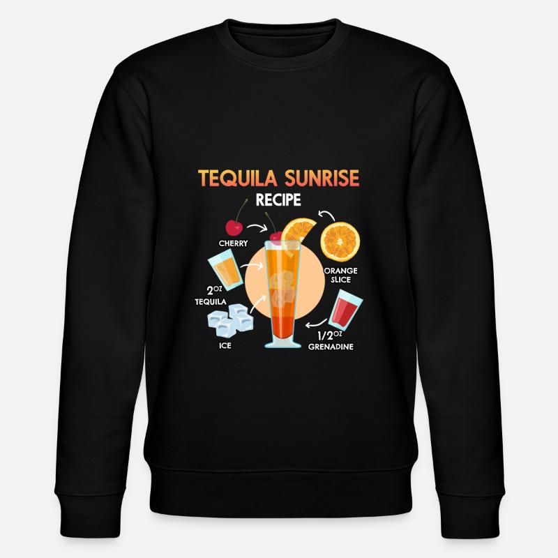 Tequila Sunrise - Stanley/Stella CHANGER Unisex Organic Sweatshirt - black