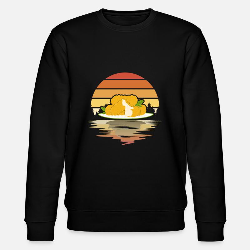 Retro-Mozzarella - Stanley/Stella Unisex Bio-Sweatshirt CHANGER  - Schwarz