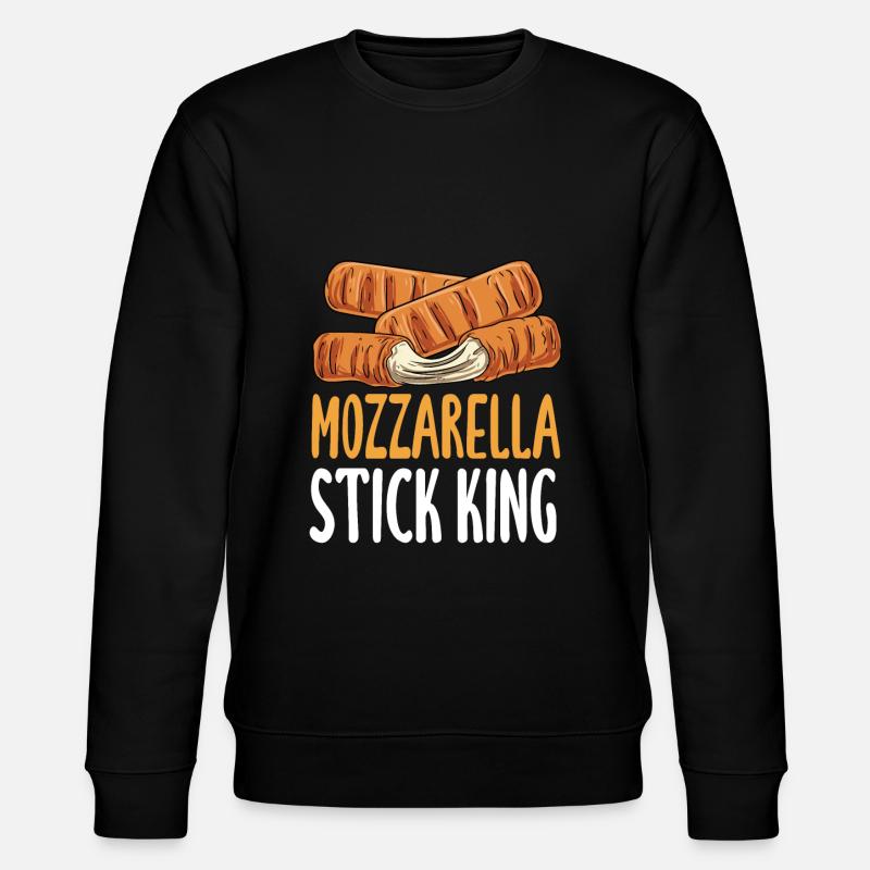 Mozzarella-Stick-König - Stanley/Stella Unisex Bio-Sweatshirt CHANGER - Schwarz