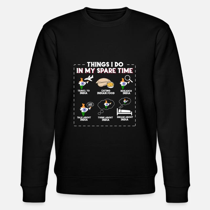 Indien - Stanley/Stella Unisex Bio-Sweatshirt CHANGER  - Schwarz