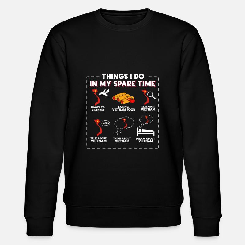 Vietnam - Stanley/Stella Unisex Bio-Sweatshirt CHANGER - Schwarz