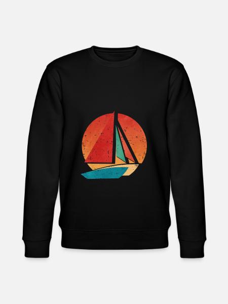 Retro Catamaran - Stanley/Stella CHANGER Unisex Organic Sweatshirt - black