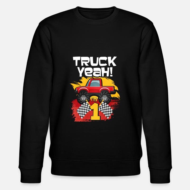 1st birthday - Stanley/Stella CHANGER Unisex Organic Sweatshirt - black