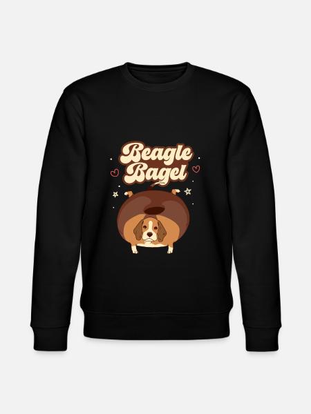 Beagle Bagel - Stanley/Stella CHANGER Unisex Organic Sweatshirt - black