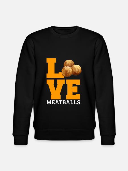 Meatball Meatball Food Gift - Stanley/Stella CHANGER Unisex Organic Sweatshirt - black