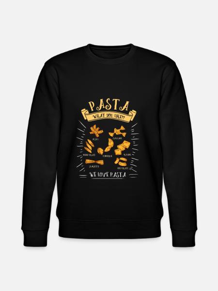 Pasta Pasta Italy Gift - Stanley/Stella CHANGER Unisex Organic Sweatshirt - black