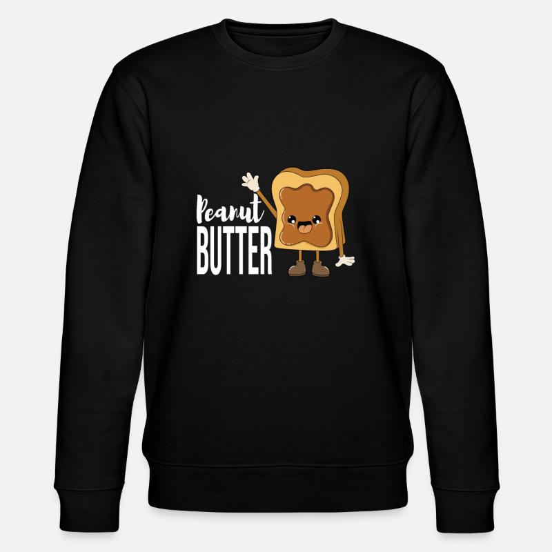 Peanut butter - Stanley/Stella CHANGER Unisex Organic Sweatshirt - black