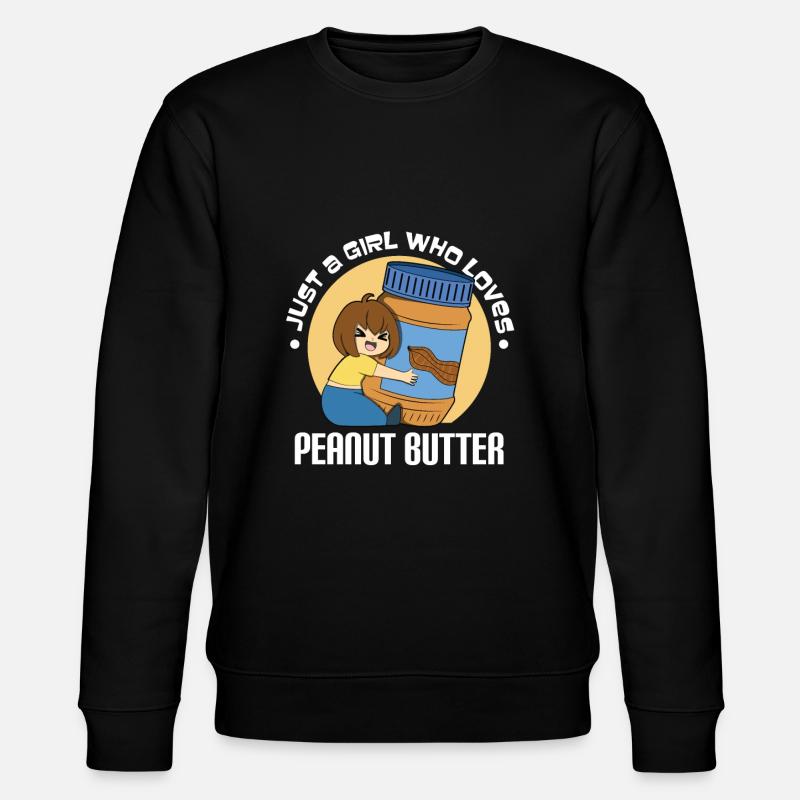 Erdnussbutter Peanut Butter - Stanley/Stella CHANGER Unisex Organic Sweatshirt - black