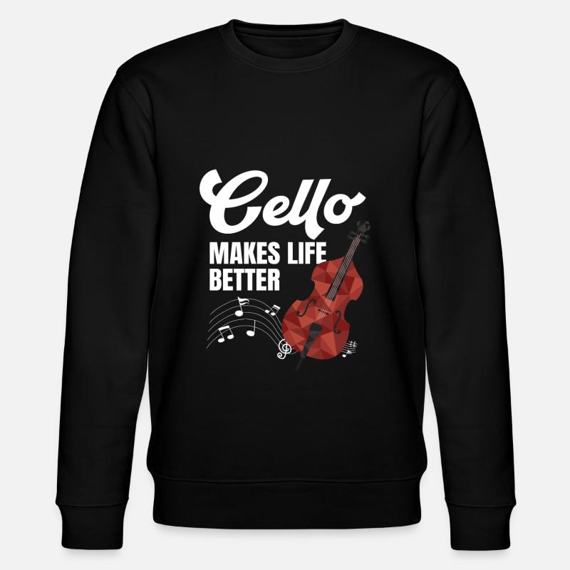 Violoncelle Drôle Cadeau Alto - Sweat bio CHANGER Stanley/Stella Unisexe - noir