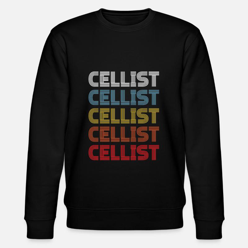 Cello Funny Gift Viola - Stanley/Stella CHANGER Unisex Organic Sweatshirt - black