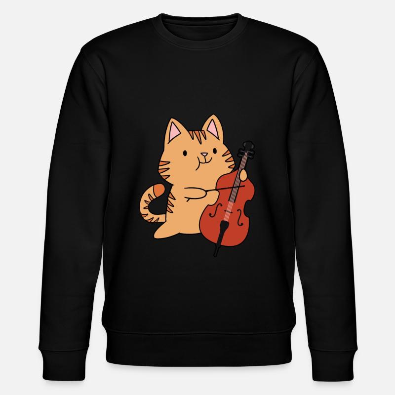 Cello Funny Gift Viola - Stanley/Stella CHANGER Unisex Organic Sweatshirt - black